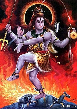 Lord Shiva does the dance of death